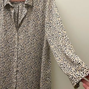 Banana Republic Dillon blouse animal print